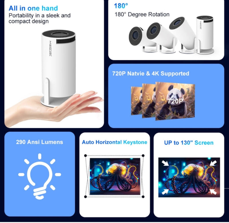 Cinematic Projector Portable Home Theater™